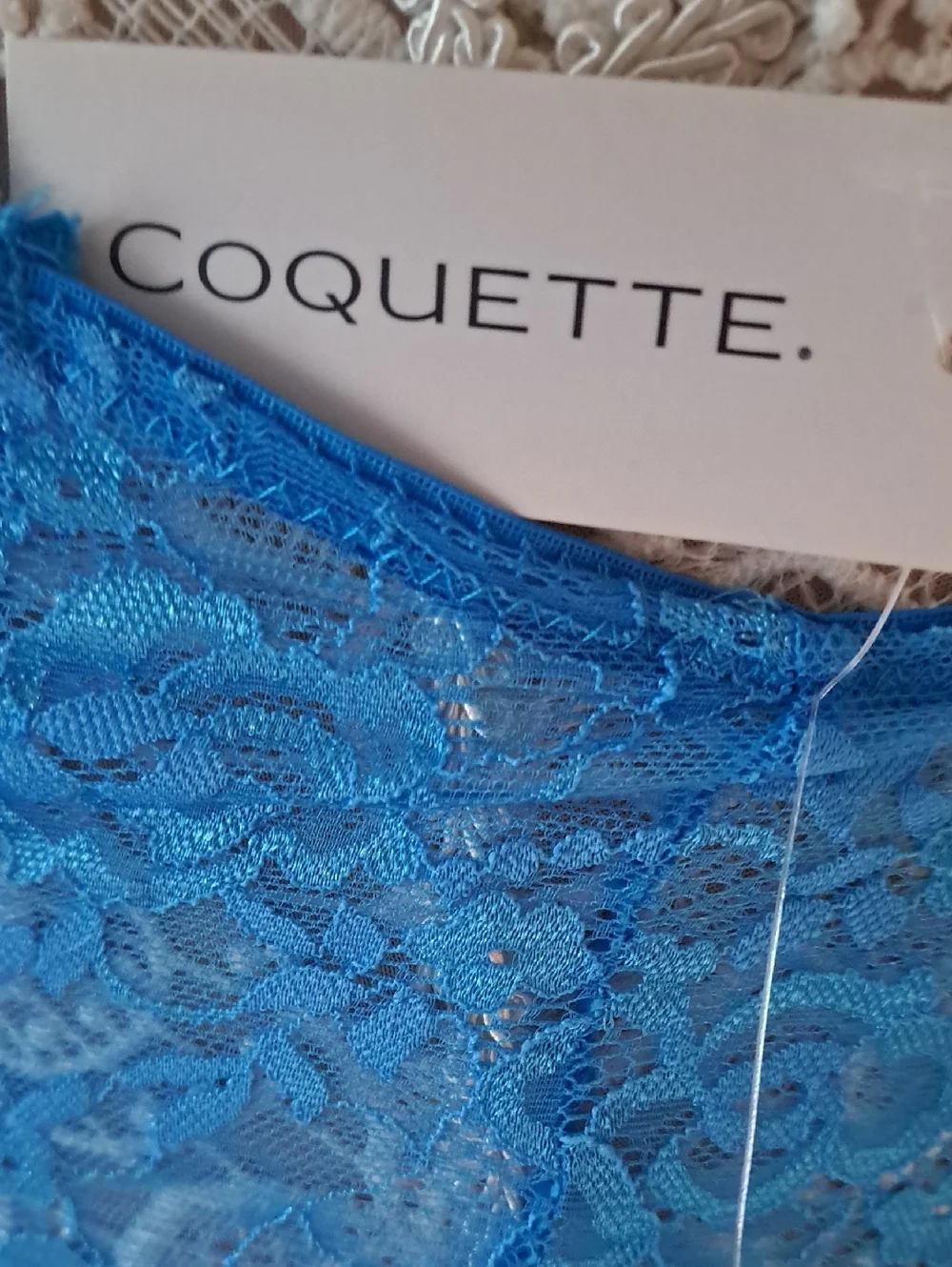 Coquette Lace Halter Chemise Mini Dress in Teal Blue